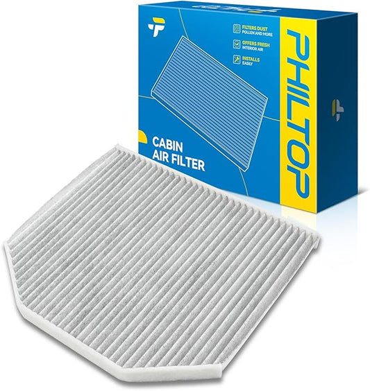 PHILTOP Cabin Air Filter, Replacement for CF11639 2008-2009 G8, 2014-2017 SS, 2011-2017 Caprice, 2012-2017 Caprice, 2009 G8, Premium Cabin Filter with Activated Carbon Filter Up Dust Pollen Odor