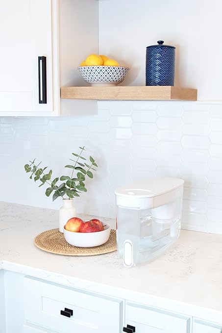 LifeStraw Home – Water Filter Dispenser, 18-Cup, BPA-Free Plastic, Tested to Protect Against Bacteria, Parasites, Microplastics, Lead, Mercury, and a Variety of Chemicals