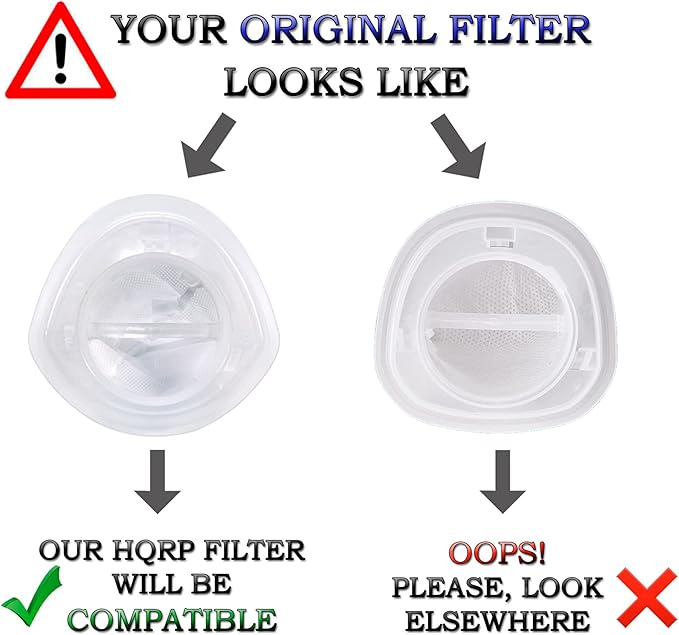 HQRP 2-pack Filter compatible with Black & Decker HNV220B HNV220BCZ series HNV220BCZ00 HNV220BCZ01 HNV220BCZ01FF HNV220BCZ03 HNV220BCZ10 HNV220BCZ12 HNV220BCZ22 HNV220BCZ26 Lithium Hand Vac