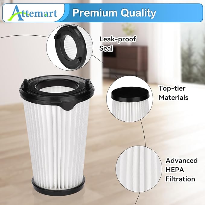 4 Pack VAF-1TM Filter Replacement for Electrolux Ergorapido Stick Lightweight Cordless Vacuum Standard & Pet Version PureAdvantage PureAdvantageTM Ergorapido VAF-1 Vacuum Filters Part # EL65522