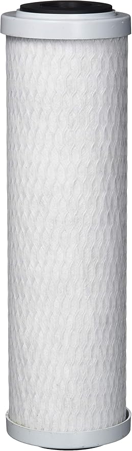 Pentair Pentek SCBC-10 Carbon Water Filter, 10-Inch, Under Sink Silver-Impregnated Carbon Block Replacement Cartridge, 10" x 2.5", 0.5 Micron, White