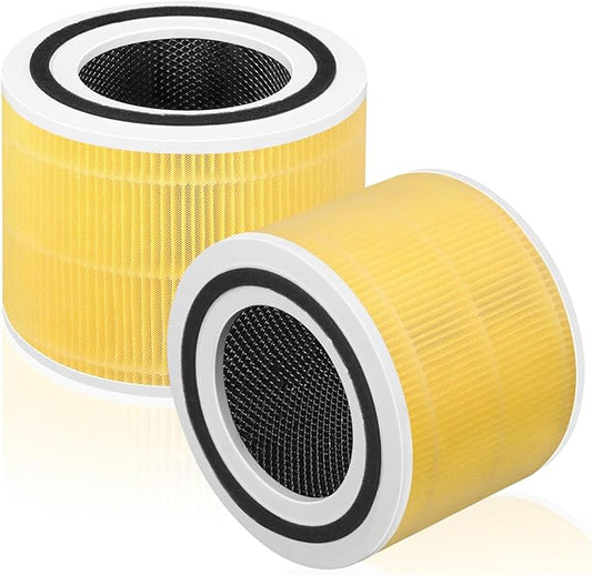Core 300 Pet Care Replacement Filter for Levoit Core 300-p, Core 300S, Core 300, Core 300-RF, Core 300-RAC Air Purifier, 3-in-1 H13 True HEPA Activated Carbon Filter by APPLIANCEMATES(Yellow)
