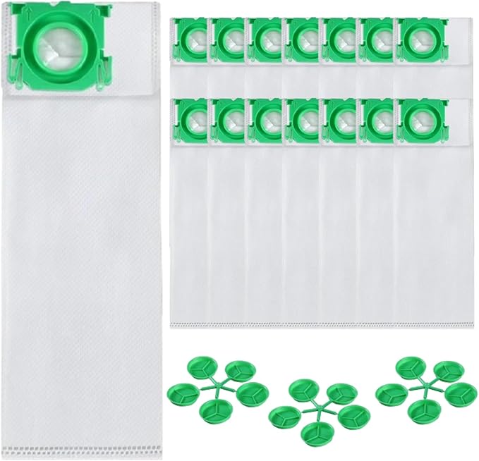 15 PACK 5093AM Vacuum Filter Bags for Sebo C/G/X Series, 300/350 Mechanical, 370 Comfort Upright Vacuum Cleaner & Windsor Sensor S12 S15 XP12 XP15 XP18 SR12 SR15 SR18 Versamatic Plus