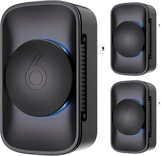 Air Ionizers for Home (3 Pack), Negative Ion Generator, Quiet Air Freshener for Bedroom Kitchen Office,Portable Plug in Air Filter Odor, Smoke Dust, Pets, Eliminator, Mini Air Cleaner