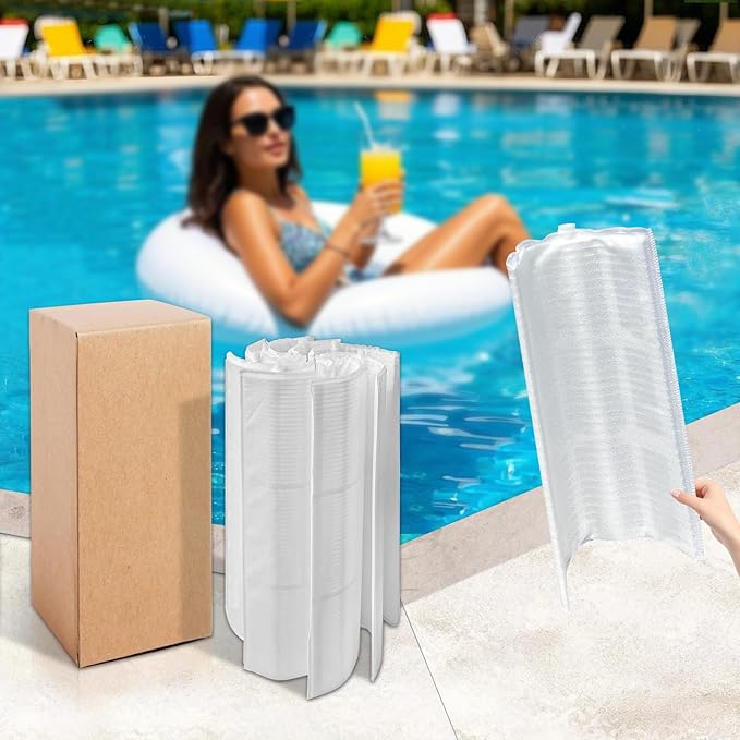 FG-1005 DE Grid Filter Compatible with FNS Plus 60, 59003000, Jandy DEL/DEV60,DE6020, FS-2005, PFS3060, FC-9550,PG-1905, 60 Sq.Ft DE Grid Swimming Pool Filter Cartridge, 7 Full + 1 Partial