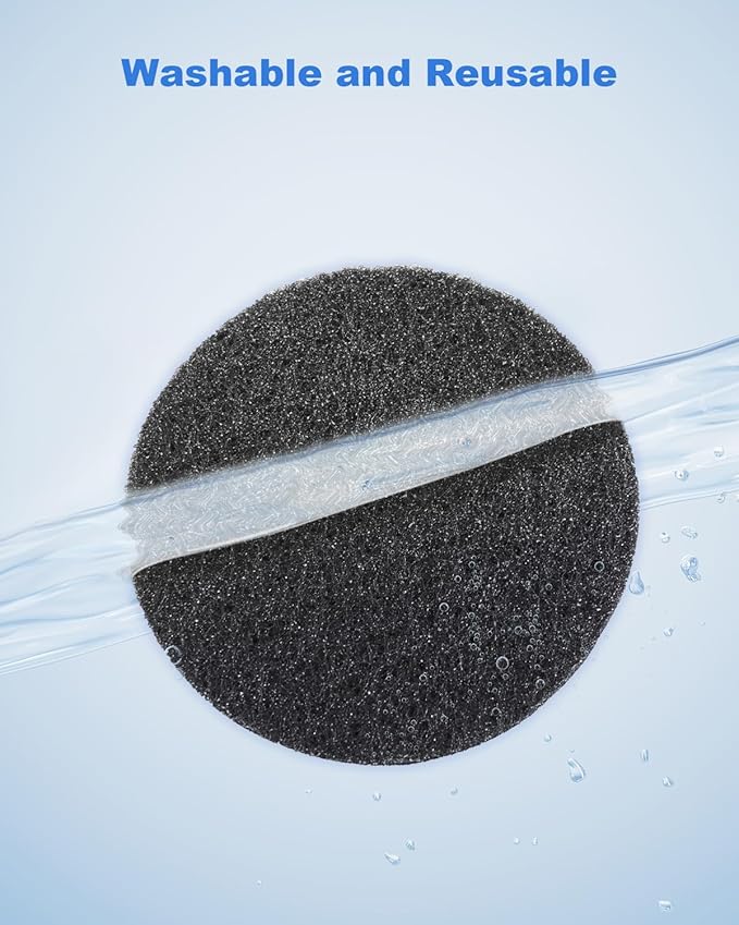 10Pcs Hepa Filter Sponge Replacement Accessories Fit for Neabot//Neakasa P1 Pro Pet Grooming Kit & Vacuum 3.74inch Diameter Circle