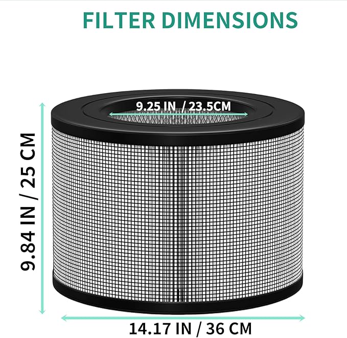 24000 Replacement HEPA & Carbon Pre Filter Kit For Honeywell 24500 50250 50250-S OEM Part, Part Number 24000 Air Cleaner Purifier(1 HEPA + 2 Carbon Pre-Filter)