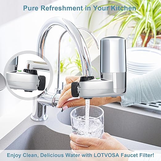 Water Filter Replacement - Compatible with Brita Faucet Filters, Pack of 3 - Fits All Brita Tap Water Filters, LTF-003S