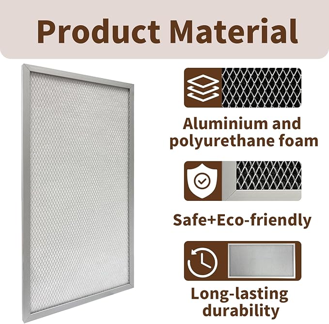 4 Pack MERV-8 Dehumidifier Filters Replacement for AlorAir Basement & Crawl Space Dehumidifiers Sentinel HD55, Sentinel HD55S and Sentinel HDi65