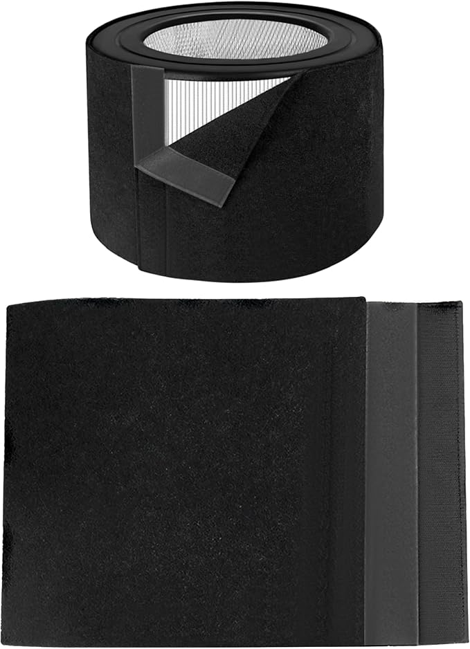 Universal Air Cleaner Carbon Replacement Pre-Filters Compatible with Honeywell 50250-S Round Air Purifier (1 Piece)