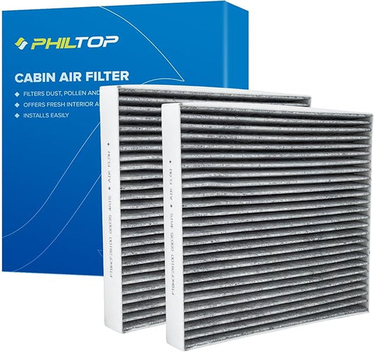 PHILTOP Cabin Air Filter, Replacement for CF12820 Elantra, Santa Cruz 2022-2023,Santa Fe,Tucson, K5, Sorento, GV60, NIRO, Sportage, Ioniq 5, EV6 Air Filter