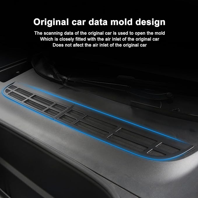 Air Intake Protective Cover for Tesla Model Y 2025 2026 Juniper Air Vent Cover Air Intake Vent Grille Cover (black) for tesla Model y Air Intake accessories