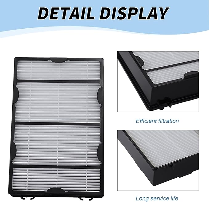 4Pcs HAPF600 HEPA Replacement Filters Kit Replacement for Holmes HAP615 HAP625 HAP725 HAP750 Air Purifier Filter B