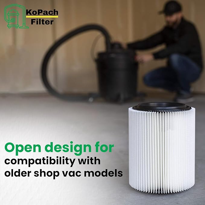 Replacement Filter for Craftsman and Ridgid Shop Vacs Part # 9-17816 & Part # VF4000, 2 Pack, Original Filter
