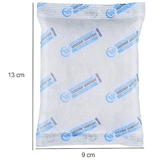 6Pcs 100 Gram Silica Gel Packets, White Dessicant Beads Packets for Storage, Pure and Safe Silica Gel Desiccant Packs, Moisture Absorber Silica Gel Beads Packs for Moisture Control