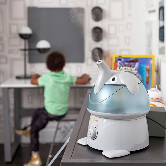 Crane Cute Animal Humidifier for Kids Bedroom and Nursery, Ultrasonic Cool Mist, 1 Gallon, Auto Shut Off, Cool Mist Humidifier