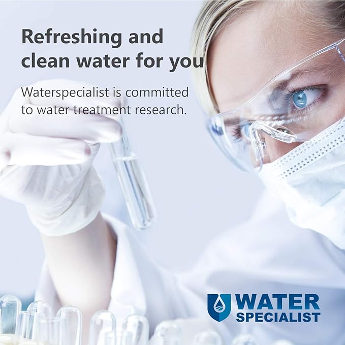 Waterspecialist WHR-140 Shower Filter Replacement Cartridge for Culligan® WHR-140, WSH-C125, ISH-100, HSH-C135, Shower Head Water Filter, with Advanced KDF Filtration Material, Pack of 2