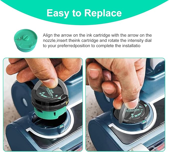 6 Pack 1541FC3000 Odor-Neutralizer Replacement Cartridges Compatible with Shark AZ3000 AZ3002 HZ3000 HZ3002 IZ862H IZ562H ZD550 Stratos Upright Vacuum Teal, Original