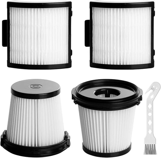 4 Pack IW3511 IW1111 HEPA Filters Replacement for Shark IW3511 DetectPro Lightweight Cordless Stick Vacuum Cleaner. For Shark Detect Pro Auto-Empty System PowerFins Brushroll Portable Handheld 2-In-1