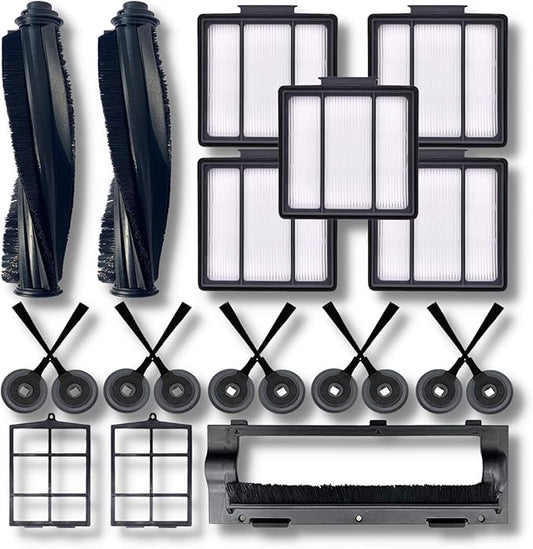 Replacement Parts Compatible for Shark ION Robot R85 RV850 RV761 S86 S87 S88 R71(RV700_N) R72(RV720_N) R75(RV750_N) AV751/752/753 Accessories Sweep/Main Roller Brush Filter Roller Protector
