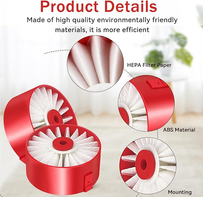 Replacement HEPA Filters for Craftsman V20 Vacuum CMCVS001D1 (2 Pack) | Compatible with Black & Decker BSVF1, BSV2020, BSV2020G, BSV2020P