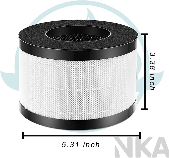 2 Pack of AP01 H13 HEPA Replacement Filter Only Compatible with HI*MOX AP01(H01) Air Purifier, High-Efficiency 3-Stage Filtration for AP01 Replacement Filter【Not Fit for Ganiza A10】