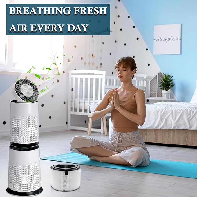 PuriCare 360 Replacement FilterS Compatible with LG PuriCare 360 Air Purifiers AS560DWR0 & AS330DWR0 (Single Filter), Part Number AAFTDT301 Filter Replacement（H13 FILTER）