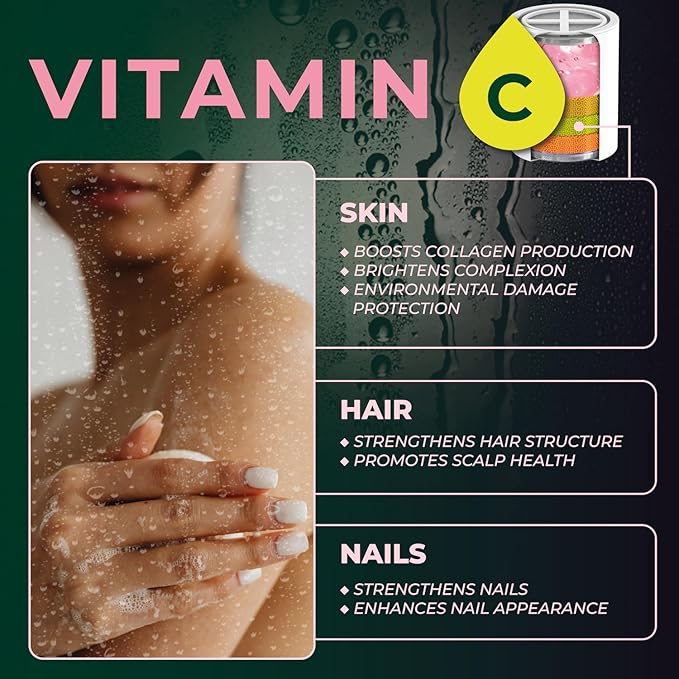 AquaHomeGroup Vitamin C + E + A Shower Filter Replacement Cartridge with Aroma Granules (Rose) - Removes Chlorine, Supports Skin & Hair Health - Compatible with Similar 15 20 Stage Filters