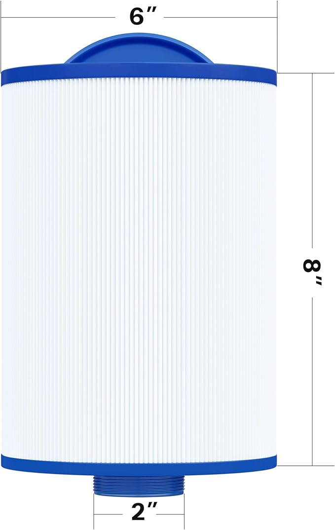 Cryspool® 06004 Filter Compatible with Artesian Spas 06-0014-12, PMA-R1/x268546 with Closed Handle(Not be Removed), 6CH-352, FC-0318, PAS40-F2M, 06-0055-12, 35 Sq. Ft Spa Filter Cartridge, 2 Pack