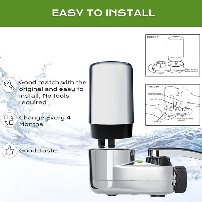 Brita Faucet Filter Replacement - 4 Pack Compatible with Brita 36311 On Tap Faucet Filters System