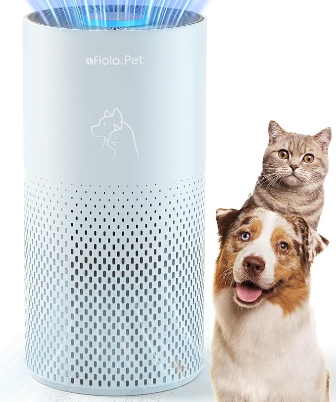 Afloia Air Purifiers for Home Pets, 5 Stage Filter Washable Pre Filter Air Cleaner Eliminator for Bedroom Large Room Up to 1780Ft², Remove Pet Fur Hair Dander Smoke Odor Dust Mold Pollen Allergen