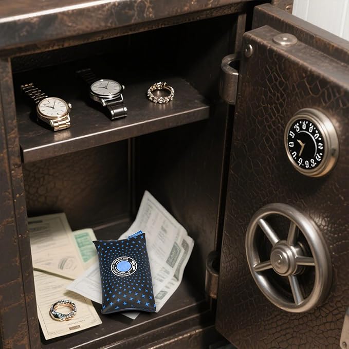 500g [1.1 lb]Rechargeable Car Dehumidifier, Fast Microwave Reactivated Desiccant Packs for Storage Gun Safe Car Basement, Large Moisture Absorbers for Closets Luggage Drawer and Valuables