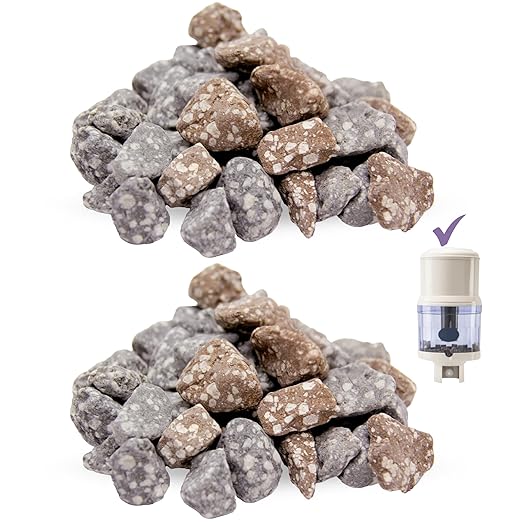 Copper Ion Mineral Stones Replacement 13564 (Formerly 1386) for Nikken Aqua Pour Gravity Water Filter System 1360, Remineralize Water for Pimag Alkaline Dispenser, Countertop Drinking Filter, 2 Pack