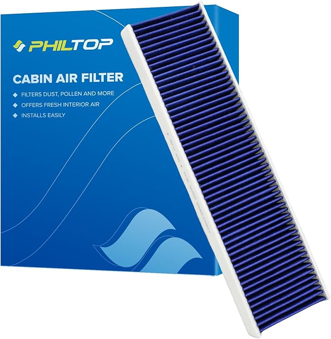 PHILTOP Cabin Air Filter, CF11668 Replacement for Cheysler 300 2011-2023, Charger 2011-2023, Challenger 2011-2023, Premium Cabin Filter with Activated Carbon Filter