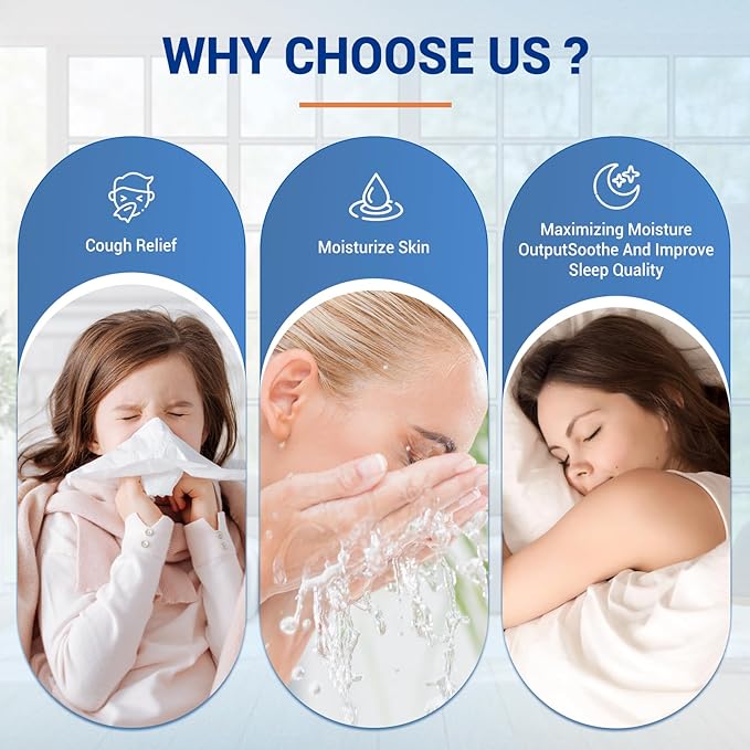 1040 Wick Humidifier Filter Replacement for Essick Air AIRCARE Humidifier Filter B40 B40-C 3D6 100 5D6 700 7D6-100 E35000 CM330AWHT CM330DWHT, Humidifier Filters Fit Moist Air MA0300 (2 pcs, white)