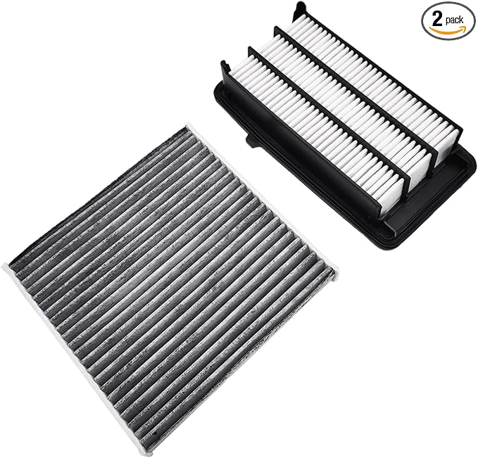 JTBU182-050 Replacement Cabin & Engine Air Filter For Honda CR-V 1.5L (2017-2022), Civic 1.5L (2016-2021), Replacement for CP182, CF11182, CA12050, 17220-5AA-A00