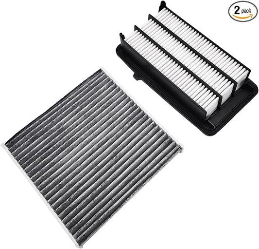 JTBU182-050 Replacement Cabin & Engine Air Filter For Honda CR-V 1.5L (2017-2022), Civic 1.5L (2016-2021), Replacement for CP182, CF11182, CA12050, 17220-5AA-A00