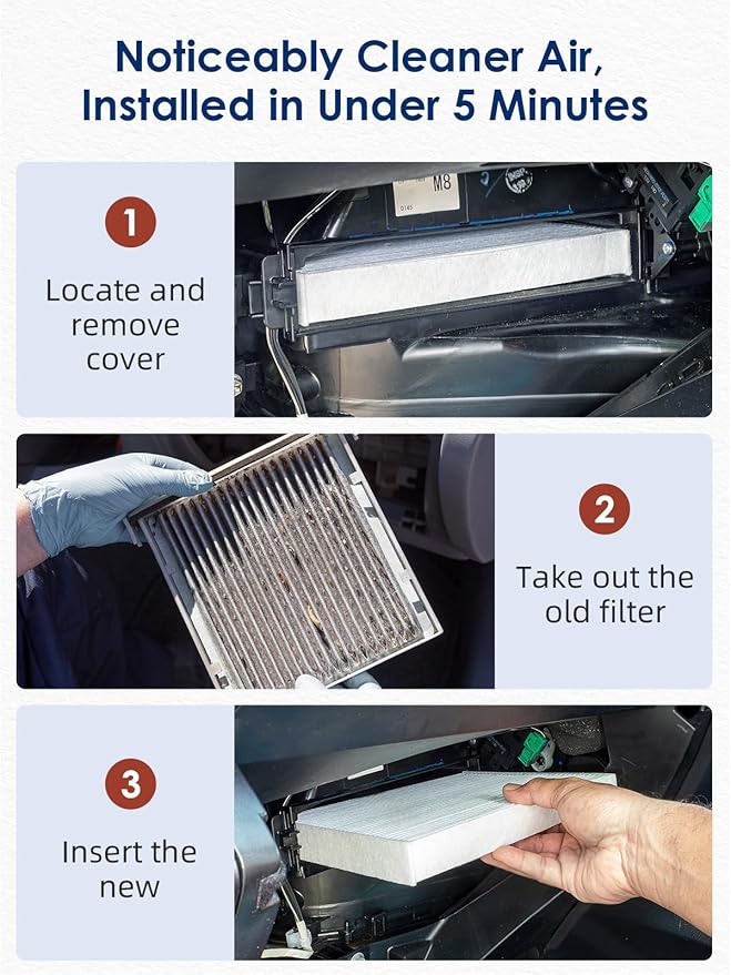 CF11182 Cabin Air Filter, Replacement for CP182 Honda Civic, Clarity, CR-V, CR-Z, HR-V, Fit, Insight, Odyssey, Acura MDX, RDX, TLX, INTEGRA, A/C Car HEPA-Filters, 10-Pack