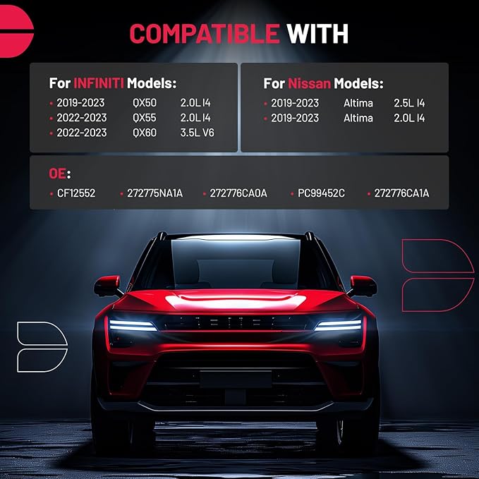 BDFHYK 1PC CF12552 Cabin Air Filter with Activated Carbon Compatible with INFINITI 2019-2023 QX50, 2022-2023 QX55/QX60, Compatible with Nissan 2019-2023 Altima 2.0L 2.5L l4