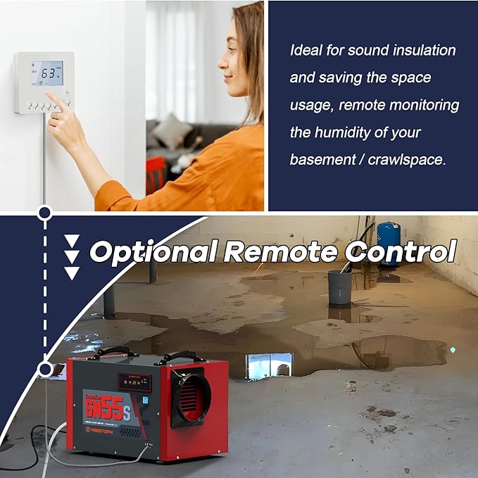 Abestorm Crawl Space Dehumidifier, 120Pint Commercial Dehumidifiers for Basement, Industrial Dehumidifier with Drain Hose, Portable Dehumidifier Crawlspace, Auto Defrosting, 5 Years Warranty