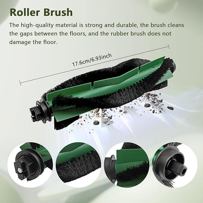 18 Pcs Replacement Parts for iRobot Roomba 105 Combo/104 Combo/Roomba Combo Essential Y0140/Y0112/Y0110, Accessories for Better Cleaning Performance