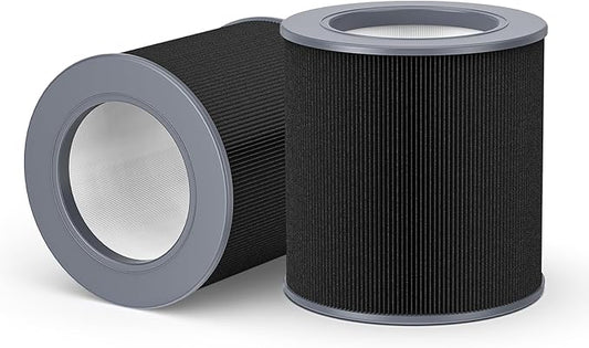 2-pack Air Mini/Mini+ PECO-HEPA Replacement filter, Compatible with Molekule Air Mini & Air Mini+ Air Purifiers, Pre Filter+True H13 HEPA+Activated Caebon Filter 3 Stages High-Efficiency Filtration