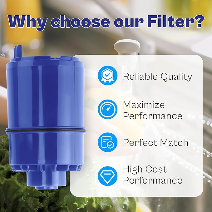 4 Pack P-ur Faucet Water Filter Replacement fit for Pur water faucet, Compatible with All P-ur Faucet Mount Filtration Systems LUXRILIX