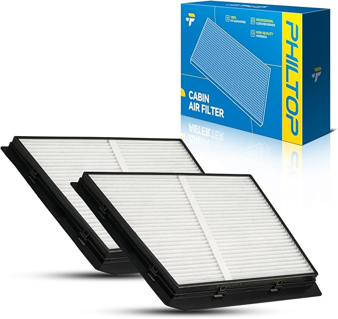 PHILTOP Cabin Air Filter, Replacement for CF12527 2014-2024 ProMaster 2500, 2019-2024 ProMaster 3500, Premium Cabin Filter with Activated Carbon Filter Up Dust Pollen Odor