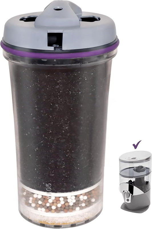 Water Filter Replacement 13845 for PiMag Countertop Waterfall Gravity Filtration System 1384 & 13681, Water Purifier Cartridge for Nikken Filter Replacement, Home Alkaline Drinking Dispenser Cartridge