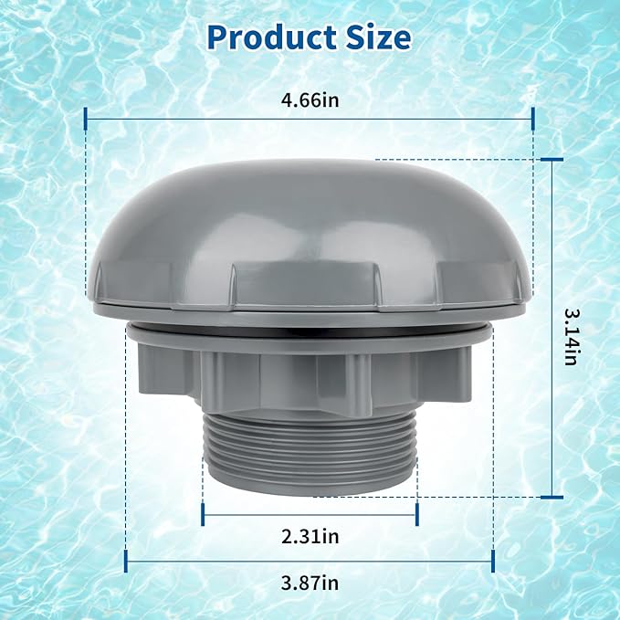 Pool Inlet Strainer P6H1317 Threaded Pool Strainer Replacement Kit for Above Ground Pool, Inlet Filter Compatible with Best-Way in-tex Cole-Man