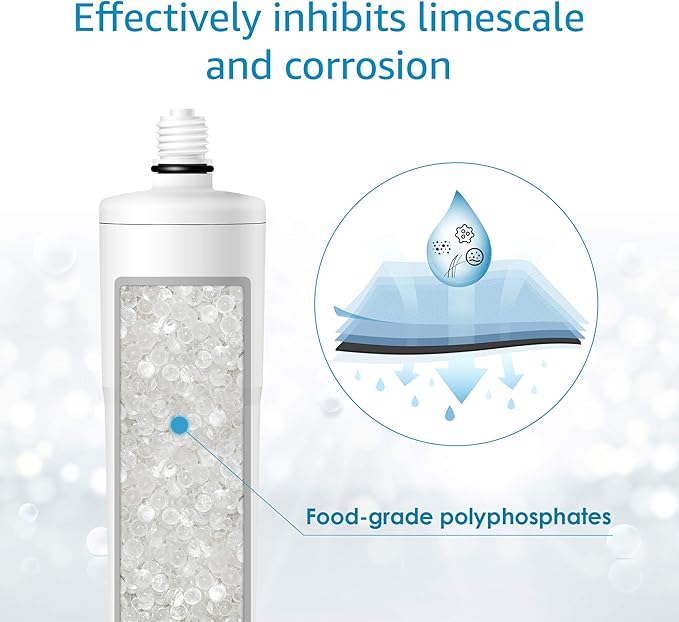 AQUA CREST AP431 Replacement for Aqua-Pure AP430SS, Whole House Scale Inhibitor Water Filter, Helps Prevent Scale Build Up On Hot Water Heaters and Boilers, Pack of 1