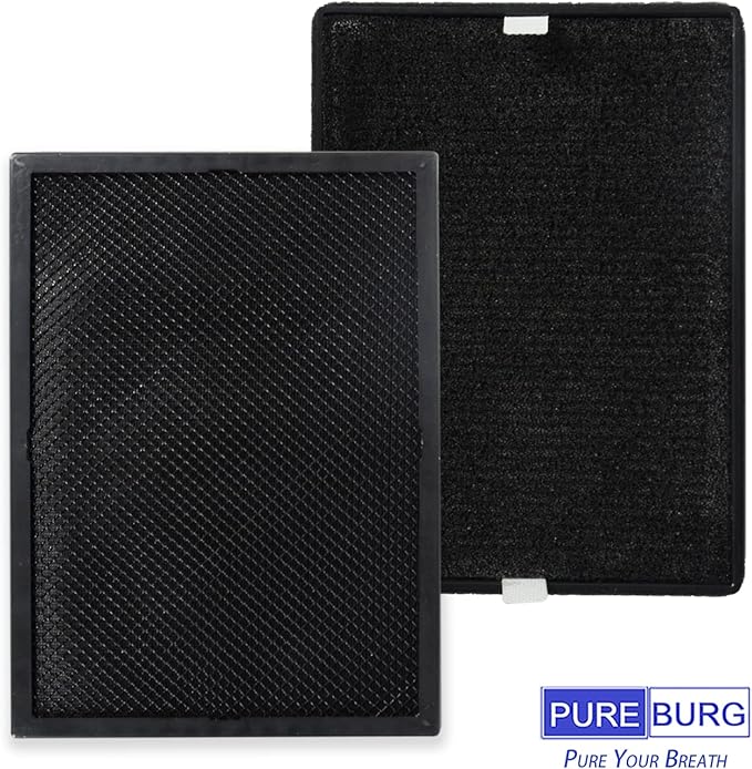 PUREBURG LV-H126-RF Replacement Filter Compatible with LEVOIT LV-H126 Air Purifier,2-Pack H13 HEPA + 8 x Activated Carbon Pre-Filters, Air Clean Dust VOCs