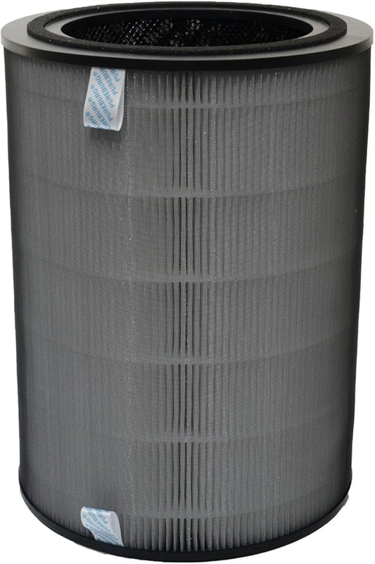 PUREBURG Replacement Filter Compatible with Dreo Macro Max S Smart True HEPA Air Purifier, H13 HEPA 3-Stage Filtration Activated Carbon 2-IN-1
