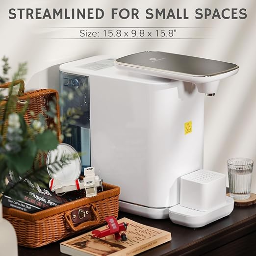 Airthereal Reverse Osmosis Countertop Water Filter System, 5 Stage Purification, 3:1 Pure to Drain, Portable 6L Water Purifier, Pristine Pro6H (No Installation Required)